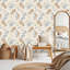 Adhésif mural auto-adhésif à motif floral patchwork à motif floral-129498357