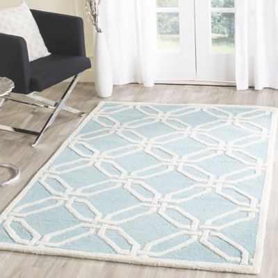 Geometric Wool Hand Woven Area Rug
