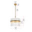 Mariann 16 inch Chandelier in Satin Gold