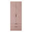 Fluted Manufactured Wood Wardrobe