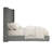 Wolo King Bed, Gray Fur Chenille Ribbed Upholstery, Wing Headboard-117664646-117664652
