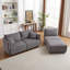 Canapé de style combiné, canapé minimaliste moderne avec coussins, canapé de salon