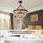 Fokje 9-Light 24" Tiered Black Crystal Chandelier
