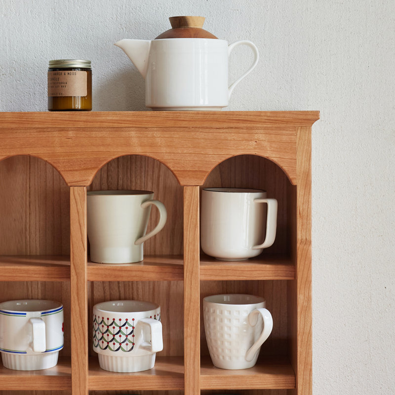 Premium Solid Wood Storage Rack for Home, Stylish and Functional European Design