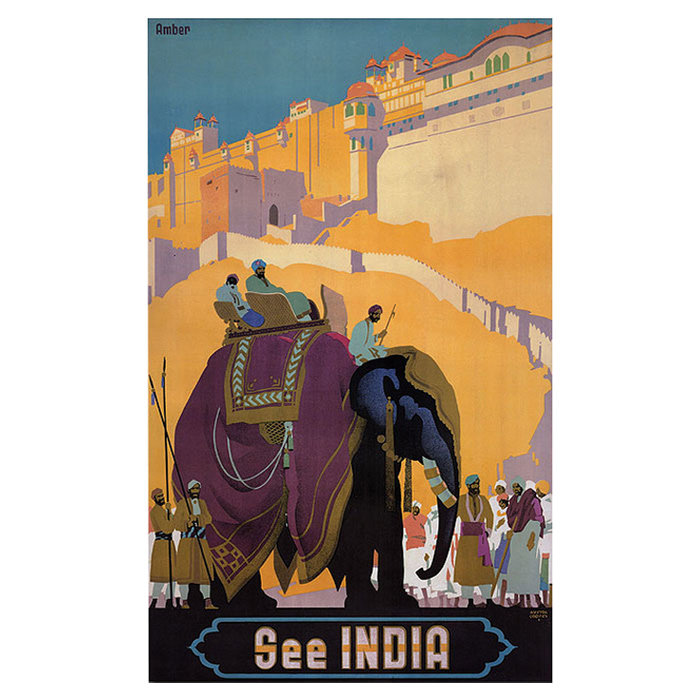 See India Vintage Giclee Canvas Art Print