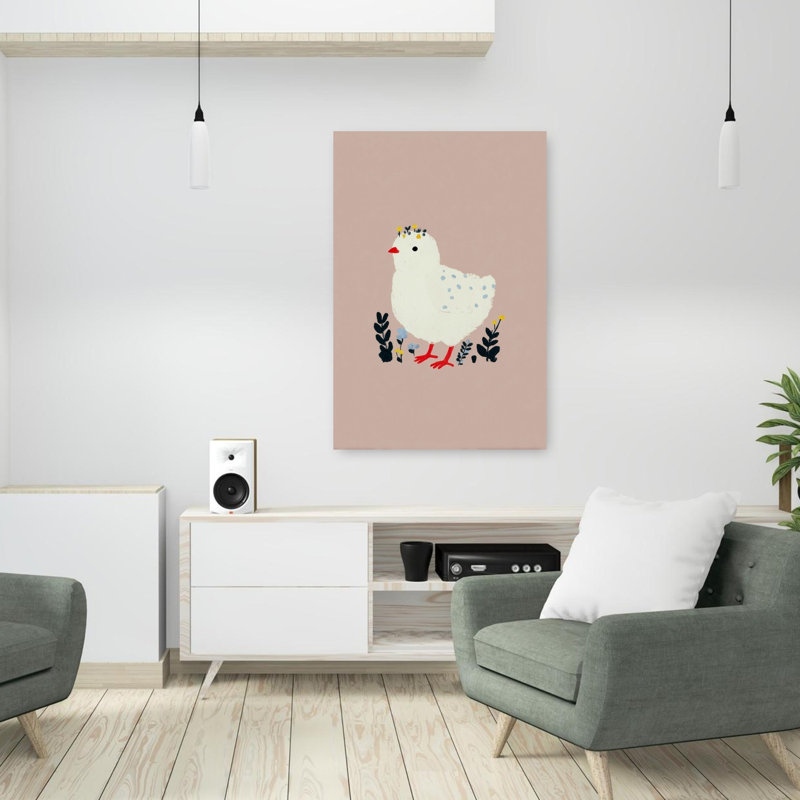 Flower Chick by Treechild - Wrapped Canvas Print, 91.44 cm H x 60.96 cm W