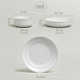 over&back Rimmed 12-Piece Semi Hand-Finished Stoneware Dinnerware Set, Service for 4