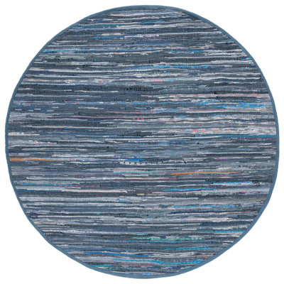 Feliciano Rag Rug Hand Woven Cotton Abstract Rug