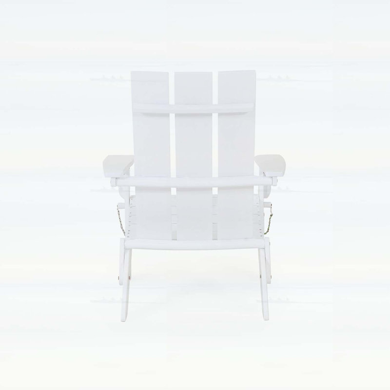 Chaises portatives en bois Adirondack, pliable moderne et rustique pour patio