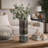 Aurian Glass;Steel Table Vase-434678925