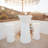 43" USB Rechargeable LED Illuminated Outdoor Bar Table, RGB Dimmable w/ Remote