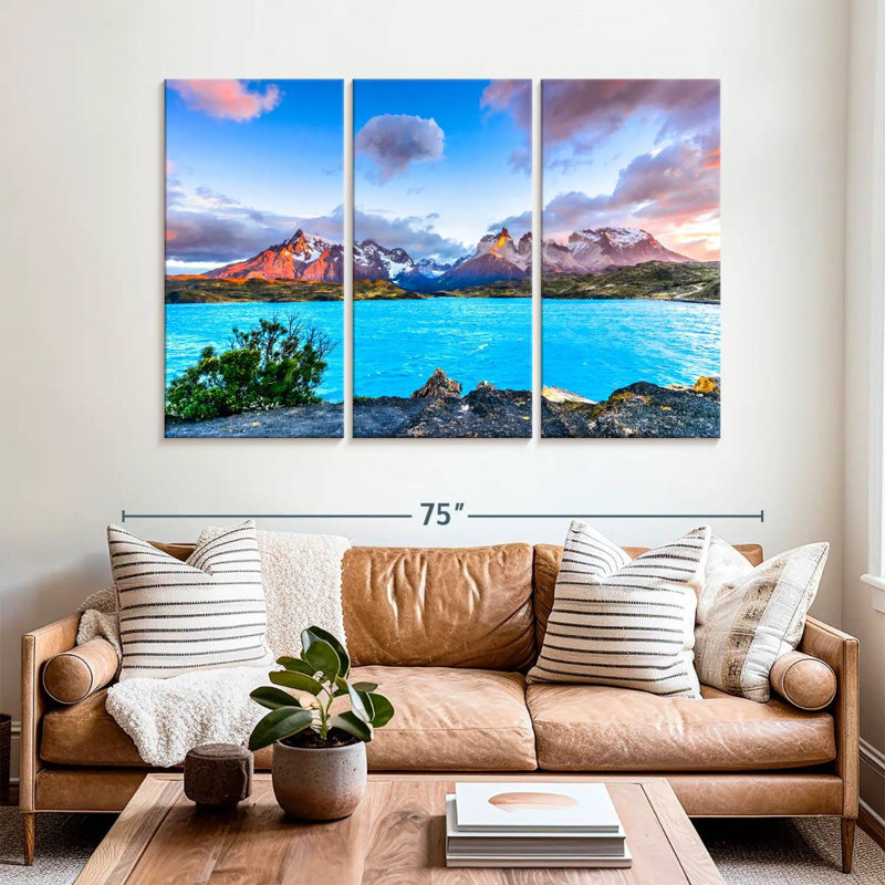Paysage d'Alvord Torres Del Paine, H 42 po x l 65 po
