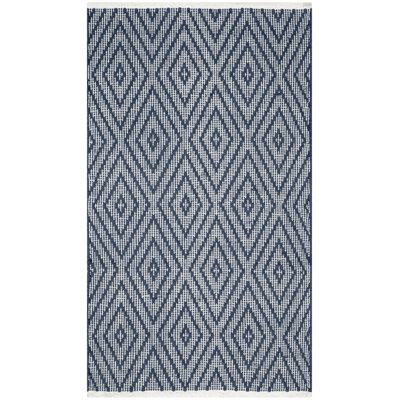 Akihisa Hand Woven Cotton Geometric Rug