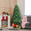 Arbre de Noël épinette artificiel vert 84 po H 84 po avec 500 lumières DEL