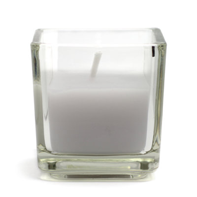 Unscented Votive Candle with Glass Holder
