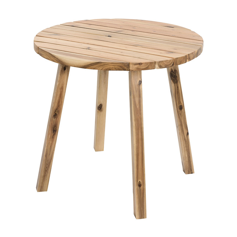 Table de salle à manger en bois massif 32 X 30 po, ambiance décontractée ronde maison 32 X 30 po, style champêtre français