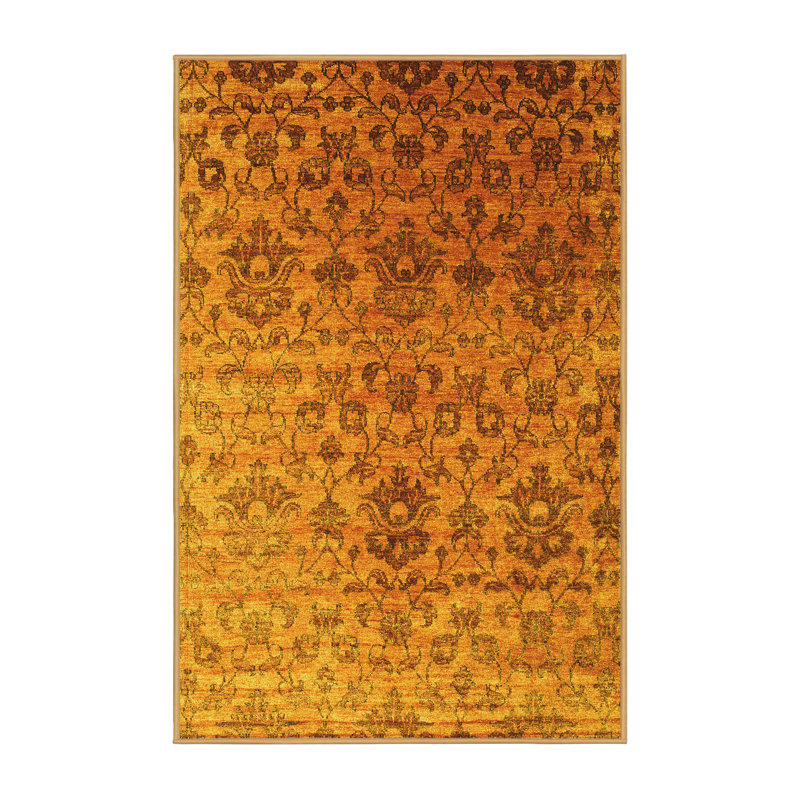Anjay Performance Abstract Indoor Rug, Rectangle 7' x 9'