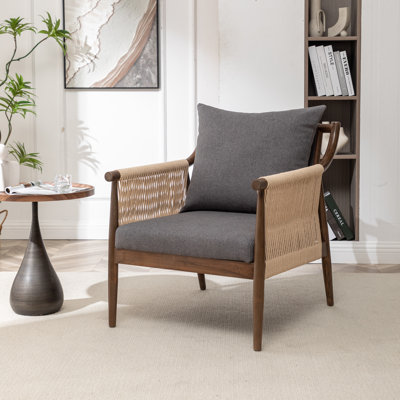 Cofield Upholstered Solid Wood Accent Chair
