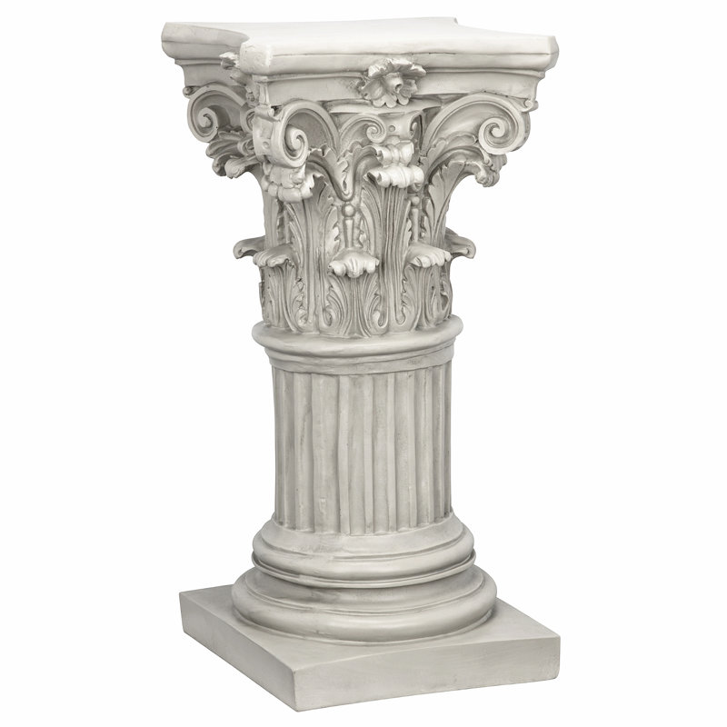 Corinthian Pillars Pedestal, 29" H x 16" W x 16" D