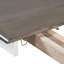 Retro Style 7-Piece Dining Table Set With Extendable Table And 6 Upholstered Chairs (Brown+White)