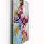 Horloge murale moderne surdimensionnée bleue et jaune Spatters IV-159663222