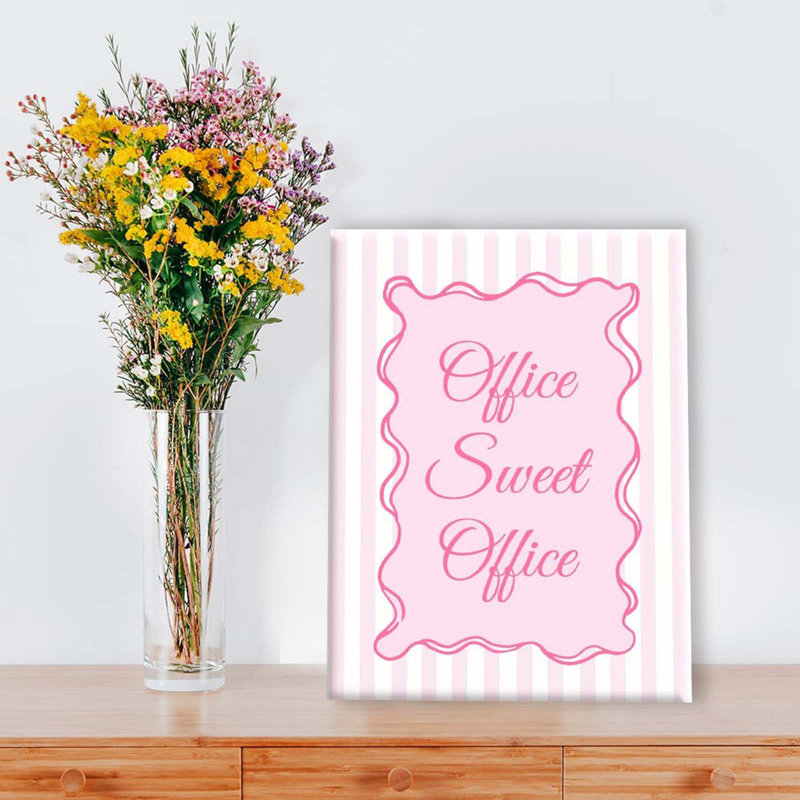 Sweet Office Canvas Wall Art 30x40cm