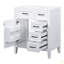 Meuble-lavabo de 30 po sans lavabo, base d'armoire seulement, armoire de salle de bain avec tiroirs, structure solide et panneau de fibres à densité moyenne-126202331
