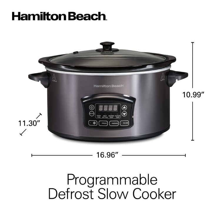 Hamilton Beach 6-Quart Precision Pressure Cooker in Black and