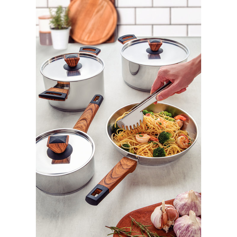 Tramontina 4 Pieces Stainless Steel Cookware Set