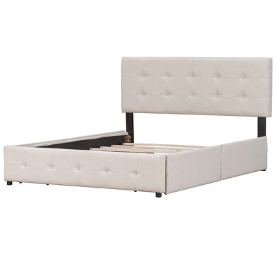 Upholstered Platform Storage Bed