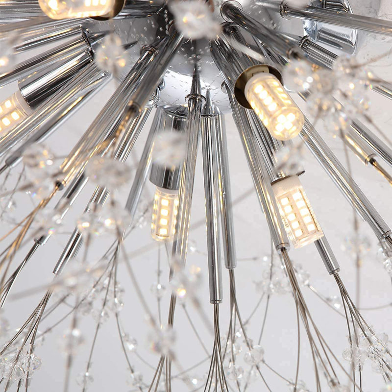 Angstrom 8-Light 70cm Crystal Flush Mount