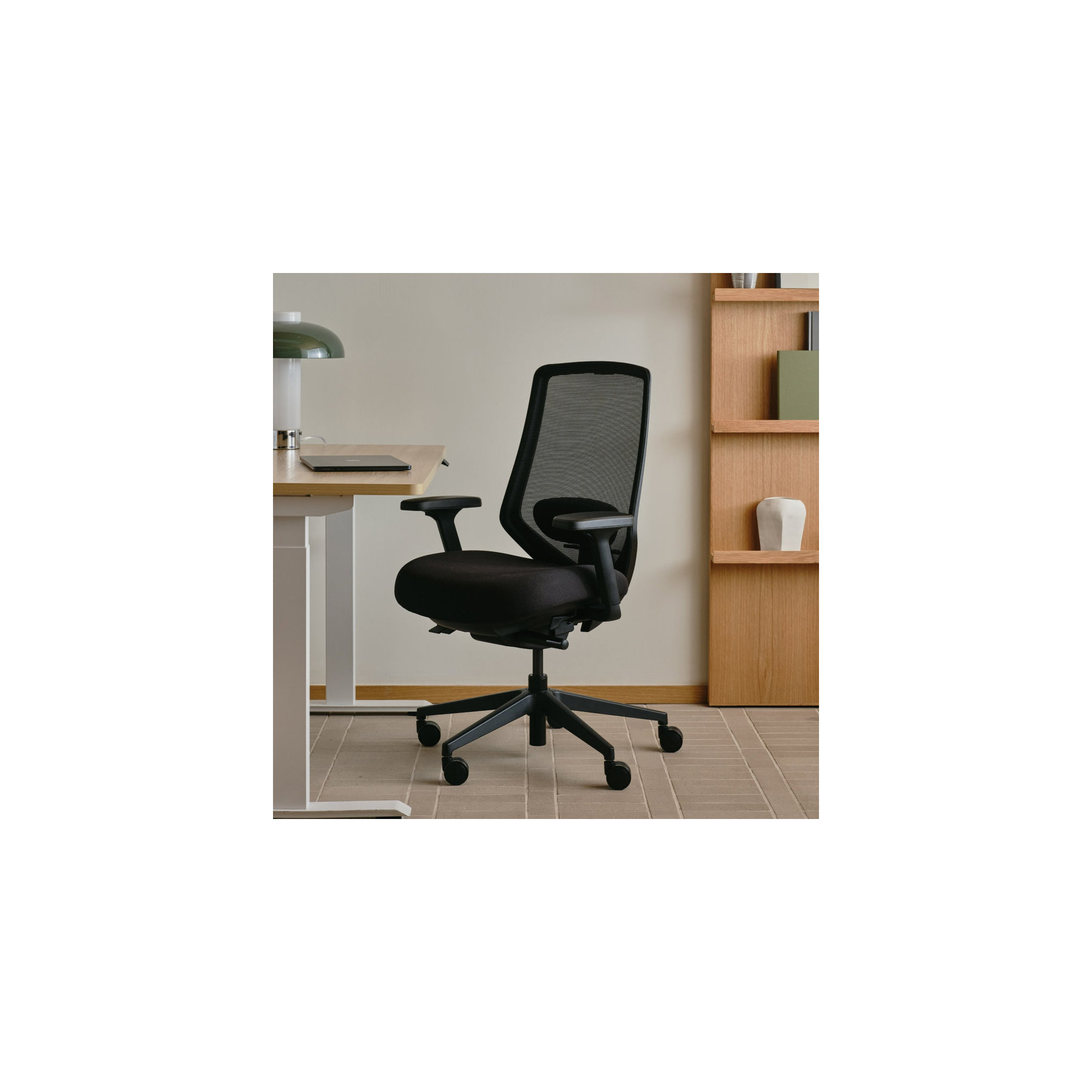 Ergonomic Chair Pro - Fabric, Black, Black