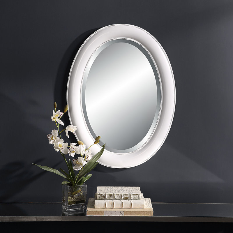 Miroir d'appoint Kimes, Blanc