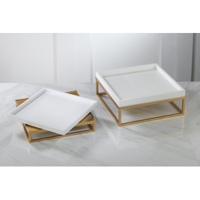 Metal and Wood Trays/Risers