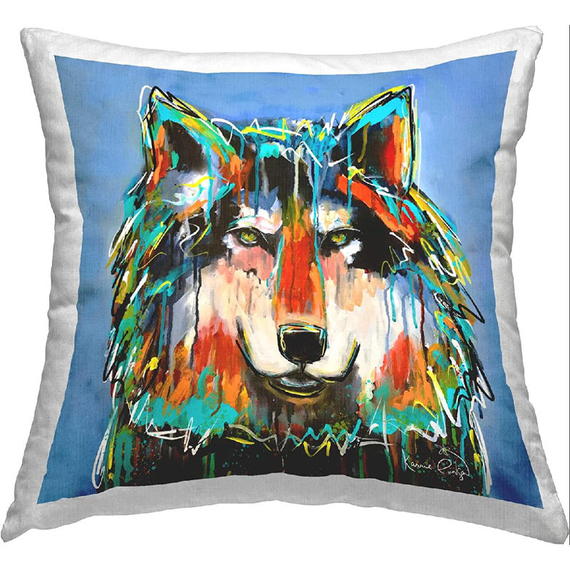 Polyester Throw Square Pillow Cover & Insert
