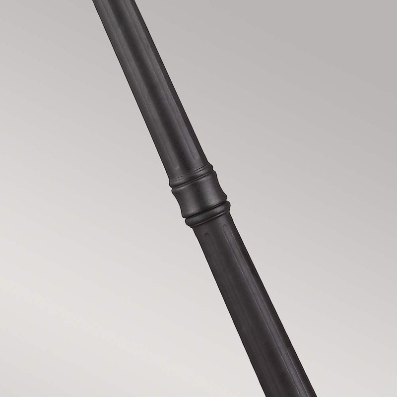 Tilda Mirrored Lamp Post (Full), Black