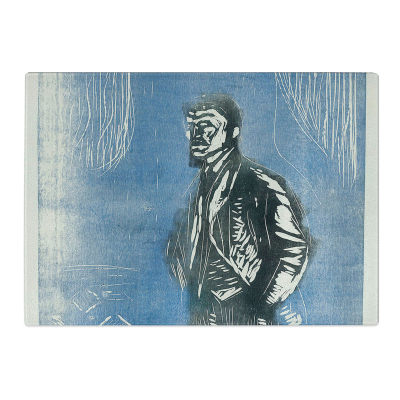 Self-Portrait by Edvard Munch Chopping Board, 0.4cm H x 20cm W x 28.5cm L