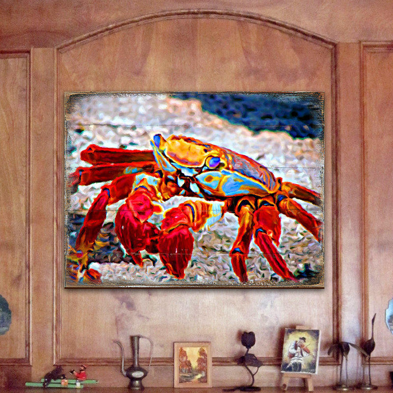 Bloc de bois crabe, H 20 po x l 29 po x P 1po