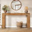 Console en bois massif de 63 po, canapé de style campagnard derrière le canapé pour l'entrée, salon, vestibule