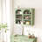 Glass Doors Modern Two-Door Wall Cabinet With Featuring Three-Tier Storage-760492365