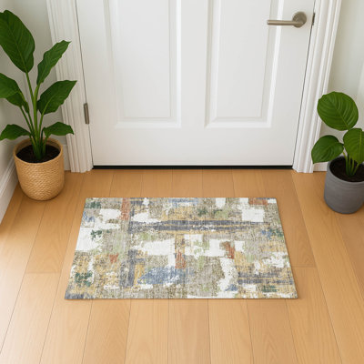 Premium Machine Washable Mayfield AMF2212 abstract Rug