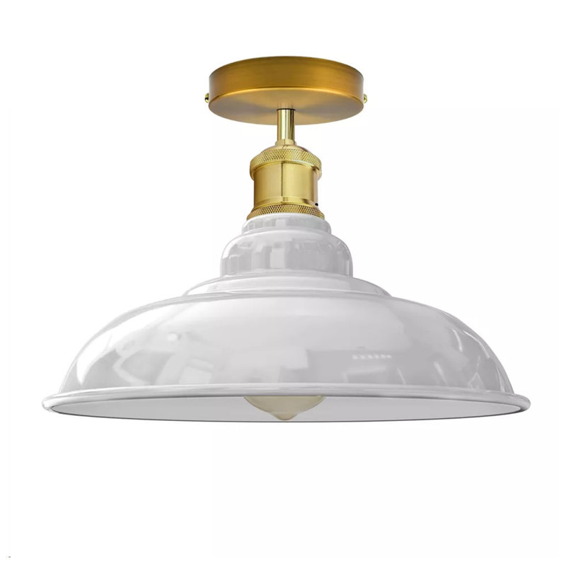 Zeke Flush Mount, No, White