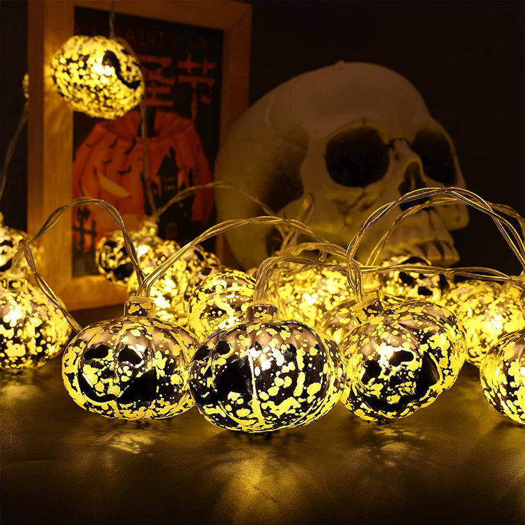 20-Lights LED Halloween String Light, Pumpkin Light for Festival Decoration The Holiday Aisle