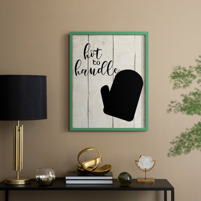 Hot To Handle Framed Print - Solid Wood