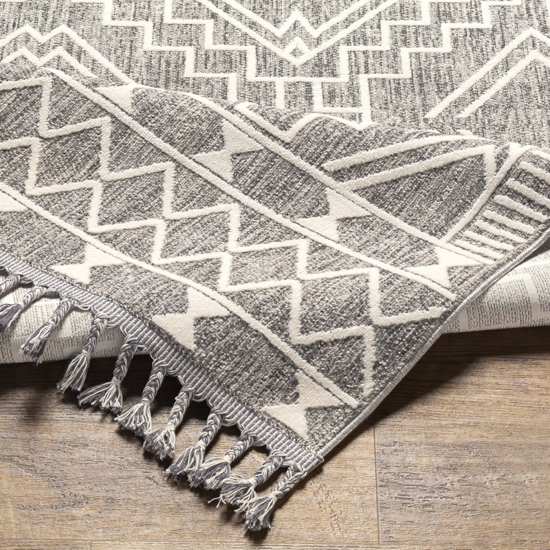 Anfaniola Geometric Indoor Rug, Rectangle 9'2" x 12'