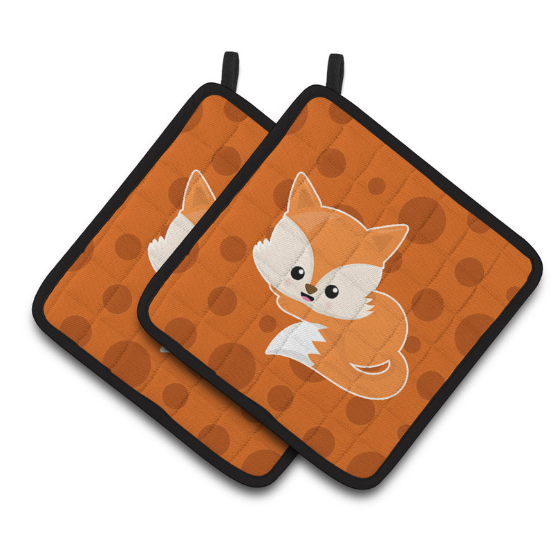Cuisinier poignée polkadot de bébé fox caroline