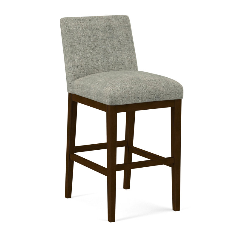 Upholstered Stool, 61536-78, Pecan