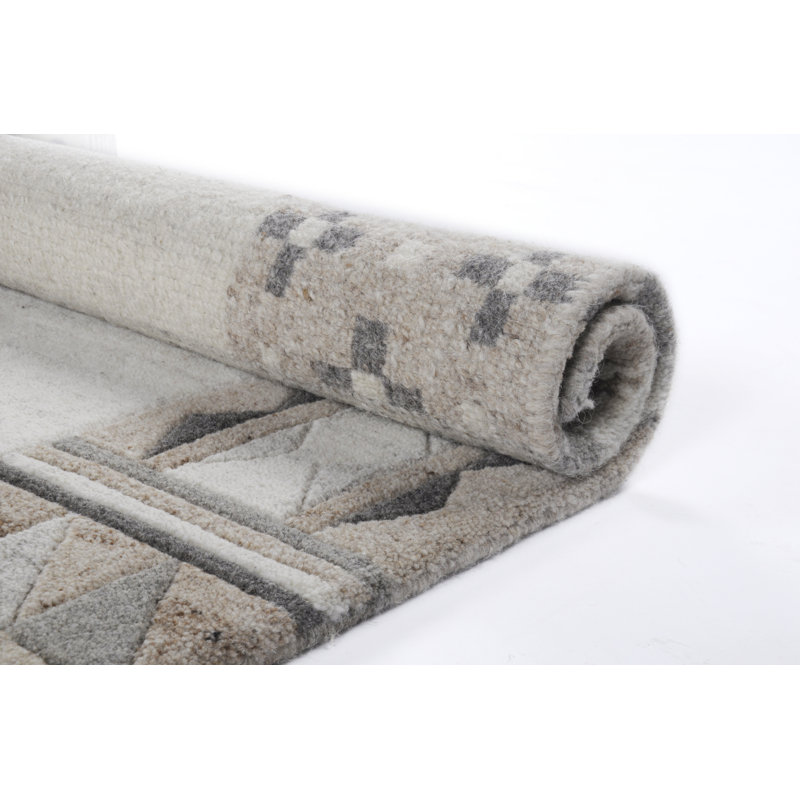 No Pattern And No Uniform Color Wool Hand Woven Area Rug, Rectangle 190 x 290cm