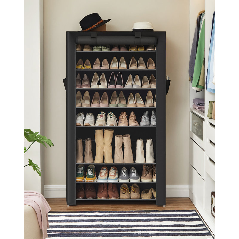 50 Pair Shoe Rack, Black
