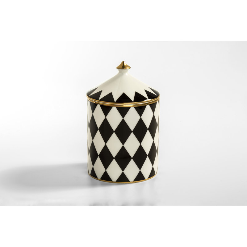 Bougie parfumée Parterre, Noir / Blanc / Doré